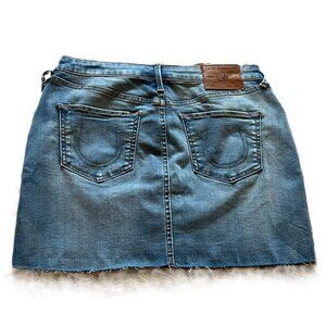 NWT True Religion Denim Mini Skirt Size 27 Small